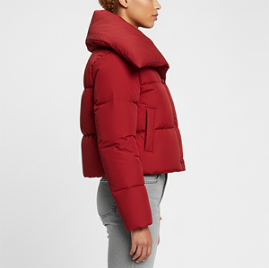 Veste matelassée d'hiver personnalisée en softshell imperméable pour femme, style universitaire, écologique, pour le ski, manteau matelassé en duvet pour femme - Product Image 2