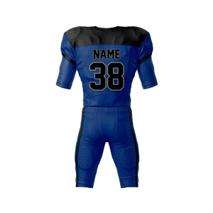 Conjunto de Uniforme de Fútbol Americano, Diseño 2026, Manga Corta, Color y Logotipo Personalizados, Impresos, 100% Poliéster |   Venta al por Mayor OEM - Product Image 3