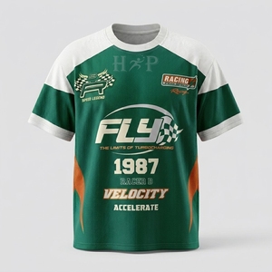 Sportswear Embroidered Breathable Pit Crew Racing Shirts sublimated Heat-Transfer Spandex/Polyester Car Racing shirts for men - Product Image 4