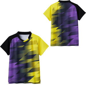 Maillot de sport personnalisé avec logo sur le devant, séchage rapide, 100% polyester, pour hommes et femmes, pour le tennis, le badminton, uniforme d'équipe OEM - Product Image 4