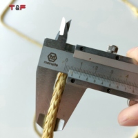 6mm Double Tressé 12 Brins Fireball Technora Spinnaker Conique Feuilles Corde