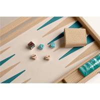Juego de Backgammon de Lujo en Cuero PU, Plegable, Ecológico, Duradero, con Forma Personalizada, Logotipo Personalizado, Color y Tamaño Personalizables, para Interior y Exterior