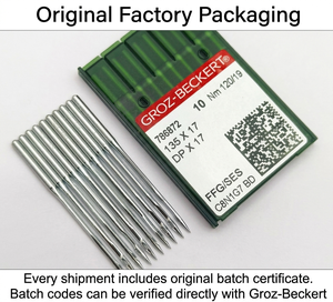 Groz-Beckert 786872 Embroidery Machine Needle Set 135x17 DP X17 Four Apparel <b>Sewing</b> Parts - Product Image 2