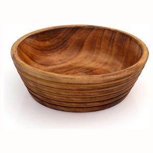 Bols écologiques en bois de manguier de qualité alimentaire chips de service de salade fruits secs table basse comptoir fête moderne luxe brûlé - Product Image 5