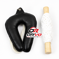ORVO SPORTS Appât sonore en cuir et fourrure fait main avec tige en bois, accessoire de chasse et d'entraînement, utilisation extérieure toutes saisons, portable, personnalisé