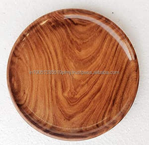 Platos de arroz de madera de acacia de alta calidad personalizados al por mayor, embalaje de la mejor calidad, plato de vajilla pulido sólido ecológico - Product Image 5