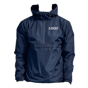 Custom <b>Men</b>’s Lightweight Waterproof Hooded Windproof <b>Jacket</b> Polyester Cotton Outdoor Blouson <b>Jacket</b> Fashion Designer Casual - Product Image 1