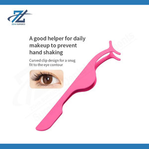 Pinzas para Extensión de Pestañas con Agarre Suave, Acero Inoxidable Antiestático, Punta Puntiaguda, Aplicador de Pestañas, Herramienta de Belleza de Precisión Profesional - Product Image 4