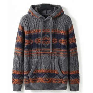 Custom Puff Printing Heavyweight Knitted 100% Cotton <b>Waterproof</b> Pocket Hoodie Men Drop Shoulder Streetwear Blank Sweatshirt - Product Image 4