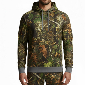 Sudadera con Capucha de Camuflaje para Hombre, Manga Larga, Impresa, de Poliéster que Absorbe la Humedad, para Caza - Product Image 1