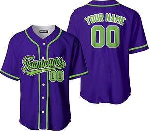Vente en gros de maillots de baseball et de softball personnalisés pour adultes, à manches courtes, respirants, légers, vêtements de sport - Product Image 2