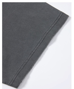 Camisetas Oversize para Hombre de Algodón Pesado 100% Jersey, Tallas Grandes, con Diseño Personalizado Estampado y Efecto Desgastado 2026 - Product Image 3