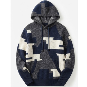 Sudadera con Capucha de Felpa Francesa 100% Algodón, Tejida, Personalizada de Fábrica, Unisex, Corte Regular, Hombros Caídos, con Bolsillo, para Invierno - Product Image 3