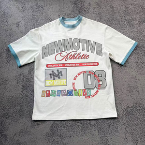 Moderno y Novedoso 2026: Camiseta Personalizada para Hombre, Oversize, Tejido de Punto con Impresión Digital de Alto GSM, 100% Algodón, Transpirable, de Secado Rápido, Estilo Retro - Product Image 1