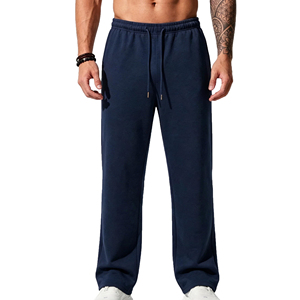 Mens Fleece Lined Sweatpants Warm Winter Joggers Comfortable Elastic Waist Casual Pants For Outdoor And Indoor <b>Trousers</b> - Product Image 4