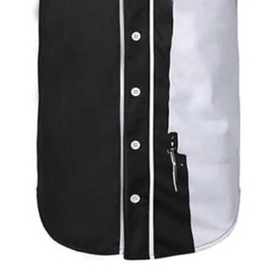 ชุดเสื้อเบสบอลสีดำขอบแดงพร้อมกางเกงสีขาวสำหรับฝึกซ้อม ระบายอากาศได้ดี สไตล์คลาสสิก - Product Image 2