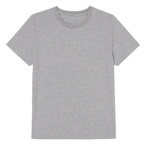 เสื้อยืดคอกลมแขนสั้นผู้ชาย ทรงปกติ สวมใส่สบาย สีพื้น ผ้าฝ้ายเจอร์ซีย์ถัก 100% ดีไซน์มีกระเป๋า - Product Image 3