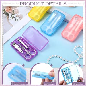 Set de Manicura Portátil Mini de Acero Inoxidable con Tijeras y Pinzas, Kit de Cuidado Personal Compacto para Viaje - Product Image 3