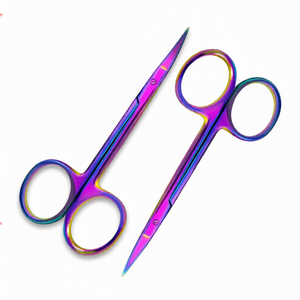 ชุดกรรไกรตัดเยื่อแก้มทางทันตกรรม 9 ชิ้น ขนาด 4.5 นิ้ว แบบตรง โค้ง และแบบมุมเอียง ทำจากสแตนเลสสตีล สำหรับการผ่าตัด ชุดเครื่องมือตัดที่มีความแม่นยำสูง - Product Image 4