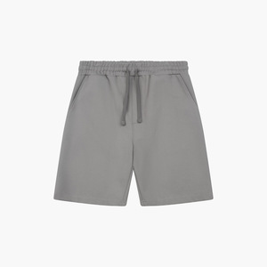 Conjunto de camiseta y pantalones cortos de punto para hombre, color gris, estilo veraniego, transpirable, 100% algodón - Product Image 2