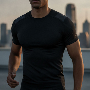 Camiseta Deportiva Ligera de Punto para Hombre, Corte Ajustado, Secado Rápido, Anti-UV, Transpirable, Ecológica, para Maratón y Running - Product Image 6