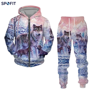Nouvelle collection automne-hiver : Ensemble streetwear décontracté pour homme – Sweat à capuche sport à manches longues et pull de fitness (trois pièces) - Product Image 1