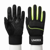 Gants de fitness et de course hybrides pour entraînement, à doigts complets, avec grip en silicone, pour hommes et femmes, pour entraînement sur traîneau et Wall Ball, logo personnalisé