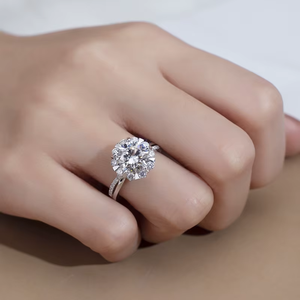 Women's Round Brilliant Cut Diamond <b>Ring</b> GIA Certified Classic Engagement White Gold Jewelry - Product Image 3