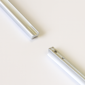 Poignée de meuble minimaliste contemporaine en zinc brossé, tirette de tiroir moderne, installation facile pour cuisine, chambre, salle de bain - Product Image 6