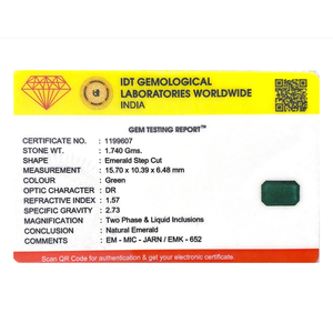 Natural Zambian Emerald Loose Gemstone 8.7 Carat Pear Cut Certified Wholesale - Product Image 4