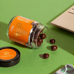 High Quality Dragees Carino Chocolate Coated Dried Fruit 100g <b>Jar</b> For Wholesaling - Product Image 3