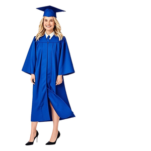 Túnica y Birrete de Graduación Escolar Primaria para Niños, Color Negro Mate, de la Mejor Calidad, Uniformes Escolares Premium - Product Image 3