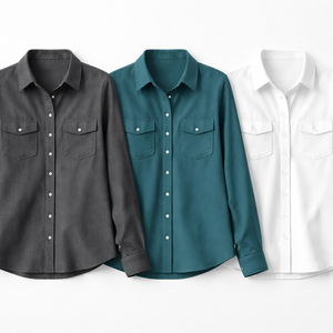 Chemises en flanelle sur mesure pour femmes - Commandes en gros, options de marque privée OEM, fournisseur direct d'usine - Product Image 5