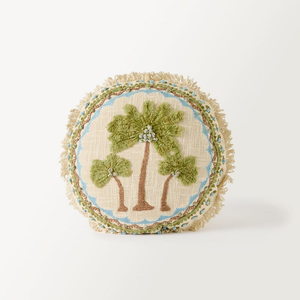 Modern Seed Beads Embroidery Palms Tree <b>Coasters</b> For Interior Decoration Colorful Handmade <b>Beaded</b> <b>Coaster</b> With Artistic Design - Product Image 1