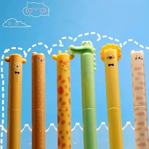 Estudiantes <span class=keywords><strong>DE</strong></span> LA ESCUELA 0,5mm 0,7mm Niños Logotipo personalizado unicornio León Cachorro Jirafas Dinosaurios Gel Tinta <span class=keywords><strong>Animales</strong></span> lindos Pluma borrable - Product Image 3