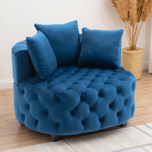 SOFA <b>CHAIR</b> Modern One Seat from Vietnam Single <b>Chair</b> Linen Fabric Tufted Back Flared Arms Living Room, Bedroom MD05 - Product Image 5