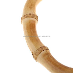 Poignées de sac en bois de mode Poignée de sac en bambou de rotin véritable naturel pour sac à main de Falak World Export - Product Image 6