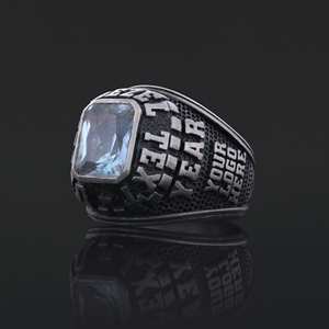 Bague personnalisée BOJ 003, bague en argent gravée sur mesure et fabriquée à la main, bague personnalisée avec votre nom, bague personnalisée avec vos logos, prix bas - Product Image 4