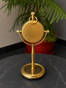 Nautical Brass Gimbal <b>Desk</b> <b>Clock</b> Handmade Maritime Tabletop Timepiece Vintage Ship-Inspired Office & Study Decor - Product Image 2