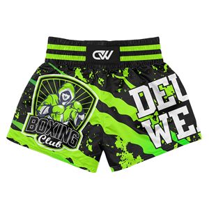 Conjunto de Muay Thai Elástico y Ligero de Poliéster para Entrenamiento y Sparring, con Logotipo y Diseño Sublimados Personalizados, MOQ Bajo, Manga Corta para Kickboxing - Product Image 3