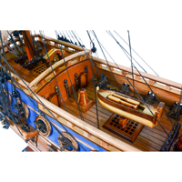 T266 - Maquette de bateau miniature Goto Predestination, décoration nautique artisanale en bois, cadeau de Noël, 57Lx15.5Wx52H cm