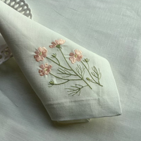 Serviettes de table en coton TEXOCRAFT modernes avec logo personnalisé, 60x60cm, faites à la main, écologiques, broderie festonnée, accessoire de mariage