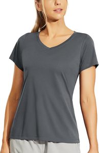 Camiseta de Manga Corta para Mujer, Corte Ajustado, Color Sólido, Logotipo Personalizado, Poliéster, Capa Base Informal para Actividades Grupales - Product Image 5