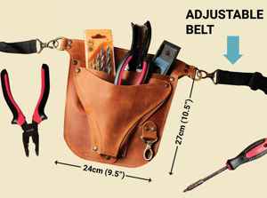 Étui de rangement professionnel de luxe en cuir pour ciseaux de barbier avec protection anti-odeur LBSH-0021 - Product Image 5