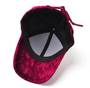 Gorra de Béisbol Unisex de Terciopelo Color Borgoña, Estilo Casual, Ajustable de 56-58 cm, para las Cuatro Estaciones, Estilo Inglés, Transpirable - Product Image 2