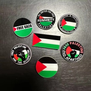 Broche de acrílico personalizado con la bandera palestina, insignia ligera, insignia de moda, diseño personalizado, venta al por mayor - Product Image 5