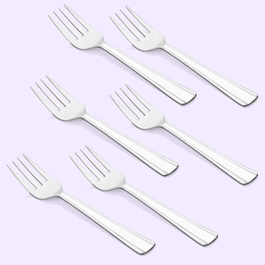 Fourchettes en acier inoxydable, décoratives, à long manche, pour glace, dessert, mariage, lavables au lave-vaisselle, au meilleur prix - Product Image 6