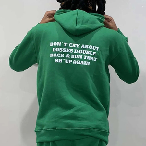 เสื้อฮู้ดดี้ทรงบ็อกซี่ ตัดเย็บแบบโอเวอร์ไซส์ ไหล่ตก ผ้าฝ้ายเฟรนช์เทอร์รี่เนื้อหนา ล้างสีแบบแอซิดวอช ขอบดิบ - Product Image 6