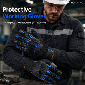Gants de sécurité avec logo personnalisé, résistants aux chocs TPR, gants de travail pour mécaniciens, antidérapants, industriels, marque privée, gants de sécurité OEM/ODM - Product Image 5
