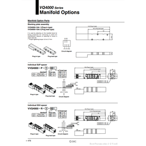 Espaciador SUP individual SMC Pneumatics, piezas neumáticas de - Product Image 1